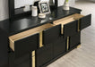 Lillestrom E.King, Queen, Full, & Full Bed Black & White - LasVegasFurnitureOnline.com
