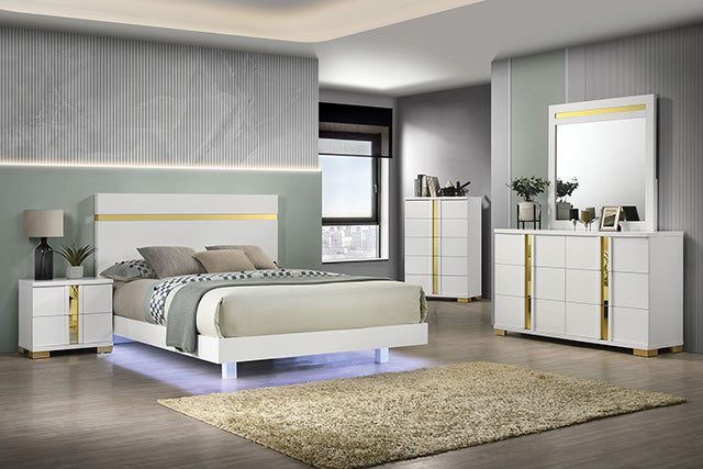 Lillestrom E.King, Queen, Full, & Full Bed Black & White - LasVegasFurnitureOnline.com