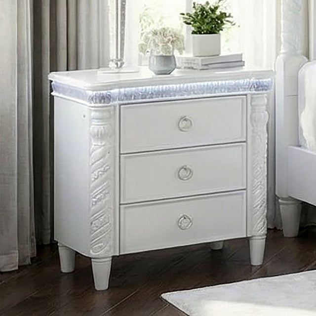 Swindon Nightstand w/ LED - LasVegasFurnitureOnline.com