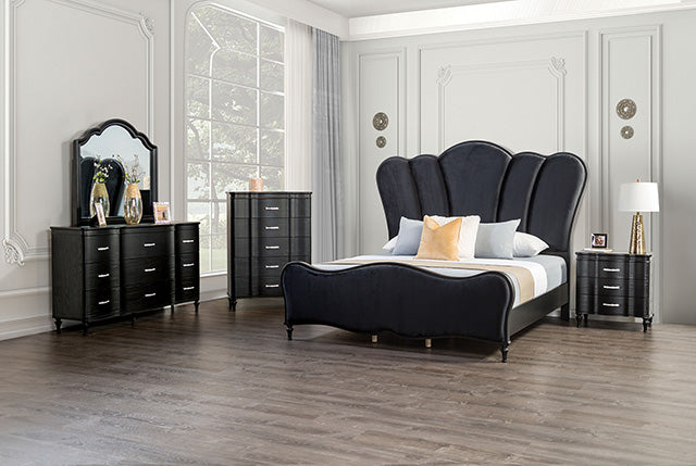Melodi Parc Bed Black & Silver