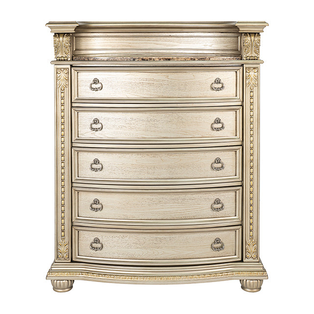 Fromberg Chest w/Marble Insert - LasVegasFurnitureOnline.com