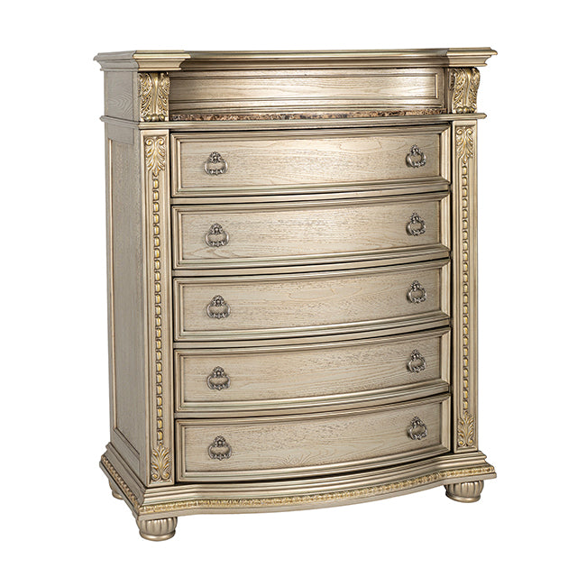 Fromberg Chest w/Marble Insert - LasVegasFurnitureOnline.com