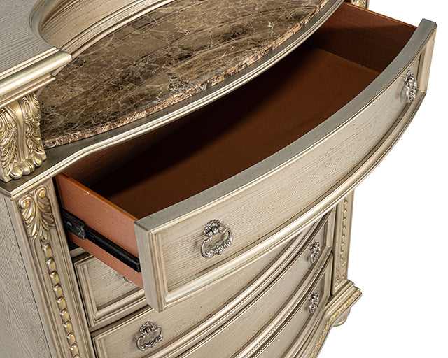 Fromberg Chest w/Marble Insert - LasVegasFurnitureOnline.com