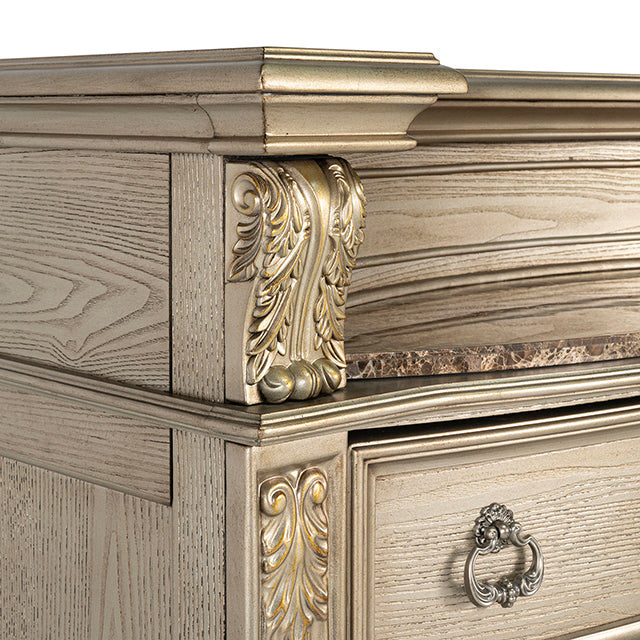 Fromberg Chest w/Marble Insert - LasVegasFurnitureOnline.com