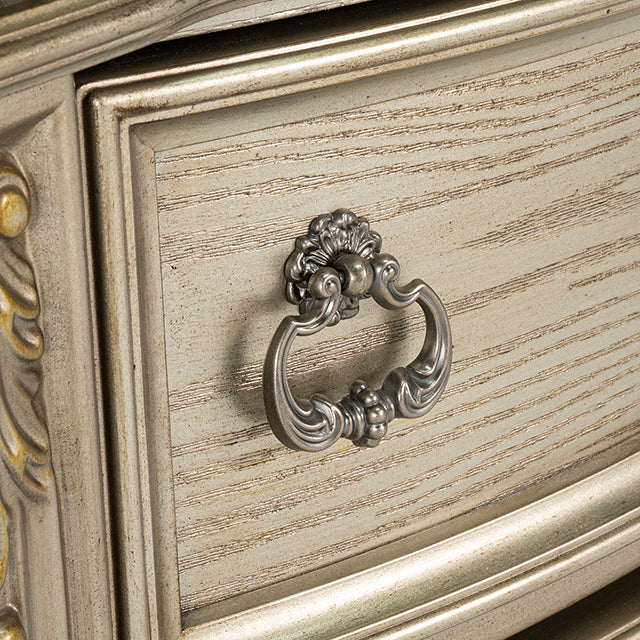 Fromberg Nightstand w/ Marble Top - LasVegasFurnitureOnline.com