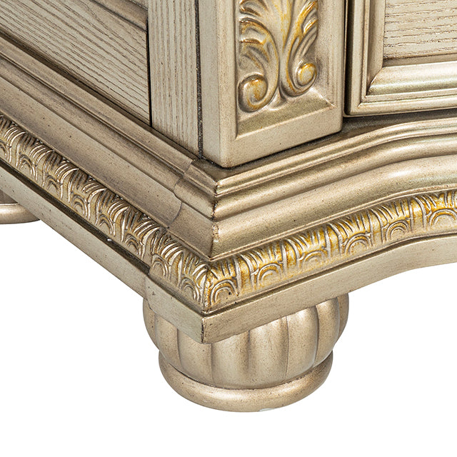 Fromberg Nightstand w/ Marble Top - LasVegasFurnitureOnline.com