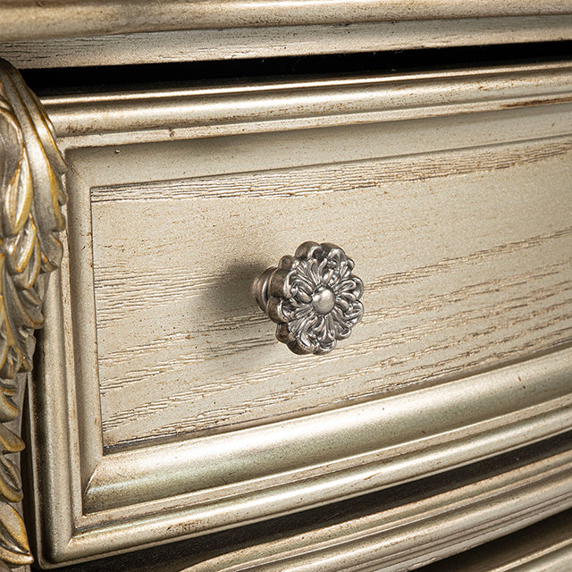 Fromberg Nightstand w/ Marble Top - LasVegasFurnitureOnline.com