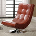 Trinidad Swivel Accent Chair – Modern Faux Leather Lounge Chair - LasVegasFurnitureOnline.com