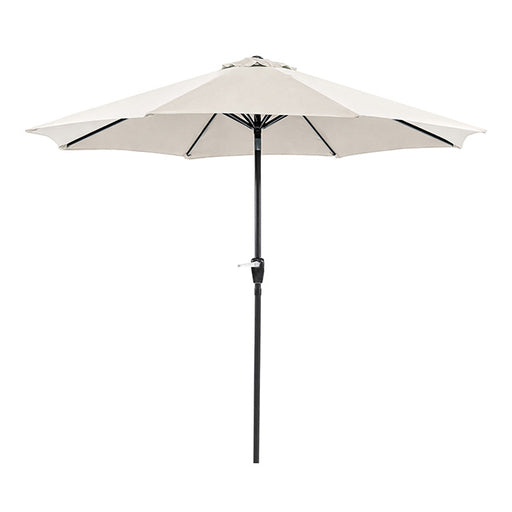 Soli 9' Outdoor Umbrella w/ Auto Tilt + 21" Round Base - LasVegasFurnitureOnline.com