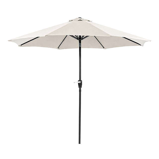 Soli 9' Outdoor Umbrella w/ Auto Tilt + 21" Round Base - LasVegasFurnitureOnline.com