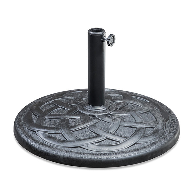 Soli 9' Outdoor Umbrella w/ Auto Tilt + 21" Round Base - LasVegasFurnitureOnline.com
