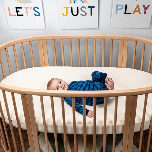 Naturepedic Organic Breathable Oval Crib Mattress (For Stokke Sleepi Bed)