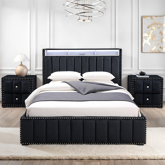 Farese Queen Bed w/ 2 Nightstands - LasVegasFurnitureOnline.com