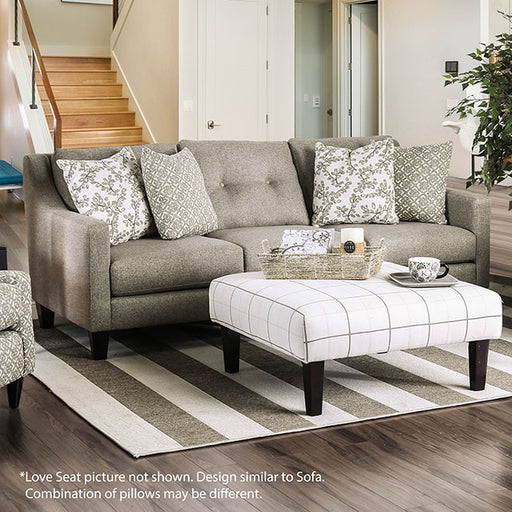 Dorset Light Gray Love Seat - LasVegasFurnitureOnline.com