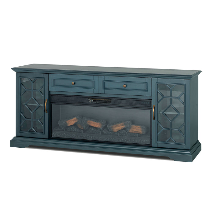 Fidel 74'' TV Console w/ Electric Fireplace - LasVegasFurnitureOnline.com