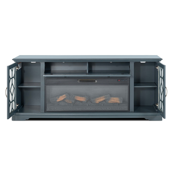Fidel 74'' TV Console w/ Electric Fireplace - LasVegasFurnitureOnline.com
