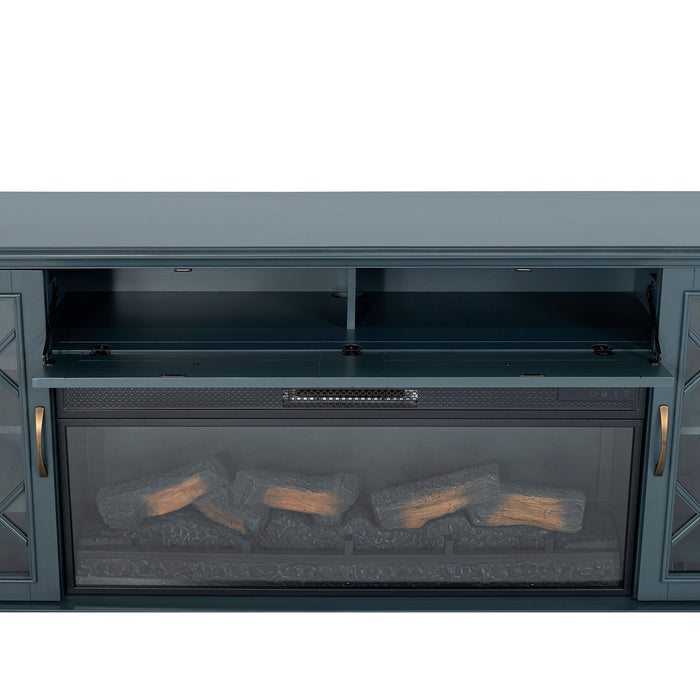 Fidel 74'' TV Console w/ Electric Fireplace - LasVegasFurnitureOnline.com