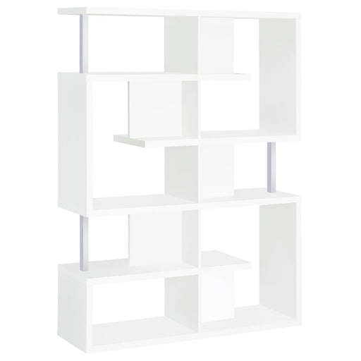 Hoover 5-tier Bookcase White and Chrome image