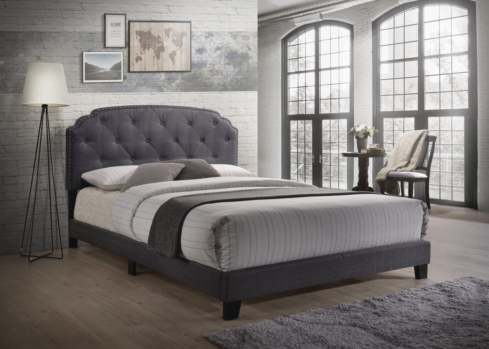Tradilla Gray Fabric Queen Bed image