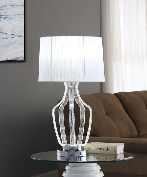 Mathilda Clear Acrylic & Chrome Table Lamp image
