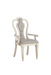 Kayley Linen & Antique White Arm Chair image