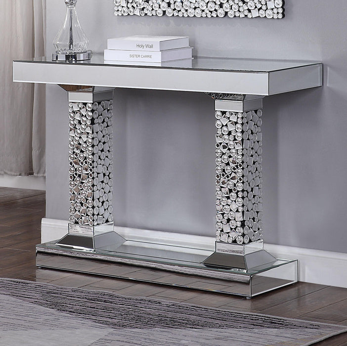 Kachina Mirrored & Faux Gems Console Table image