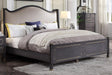 Acme Furniture House Marchese California King Upholstered Panel Bed in Tobacco 28894CK image