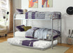 Opal Silver Twin/Twin Bunk Bed image
