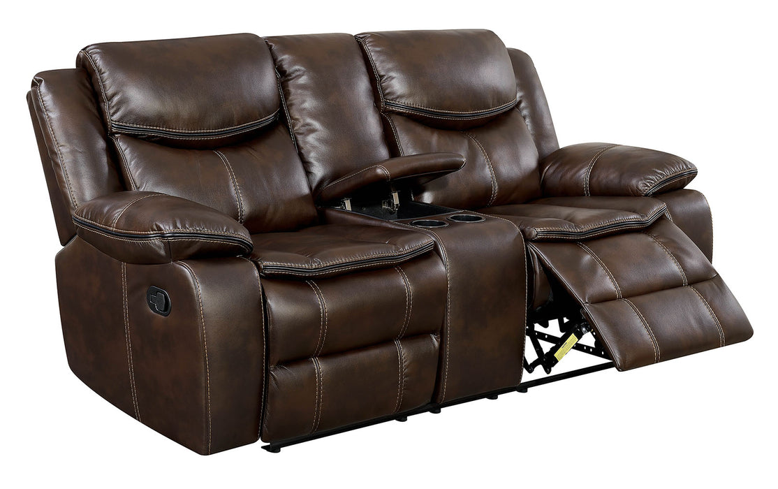 Pollux Brown Love Seat image
