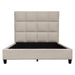 Devon Grid Tufted Eastern King Bed in Sand Fabric by Diamond Sofa image