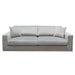 Envy Sofa in Platinum Grey Velvet with Tufted Outside Detail and Silver Metal Trim by Diamond Sofa image