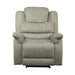 Homelegance Furniture Shola Power Reclining Chair in Gray image