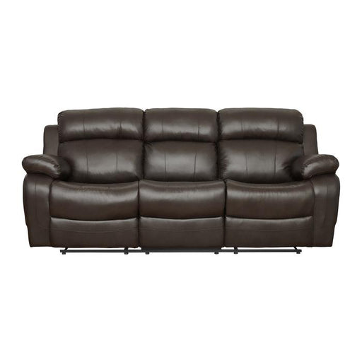 Homelegance Furniture Marille Double Reclining Sofa in Brown image