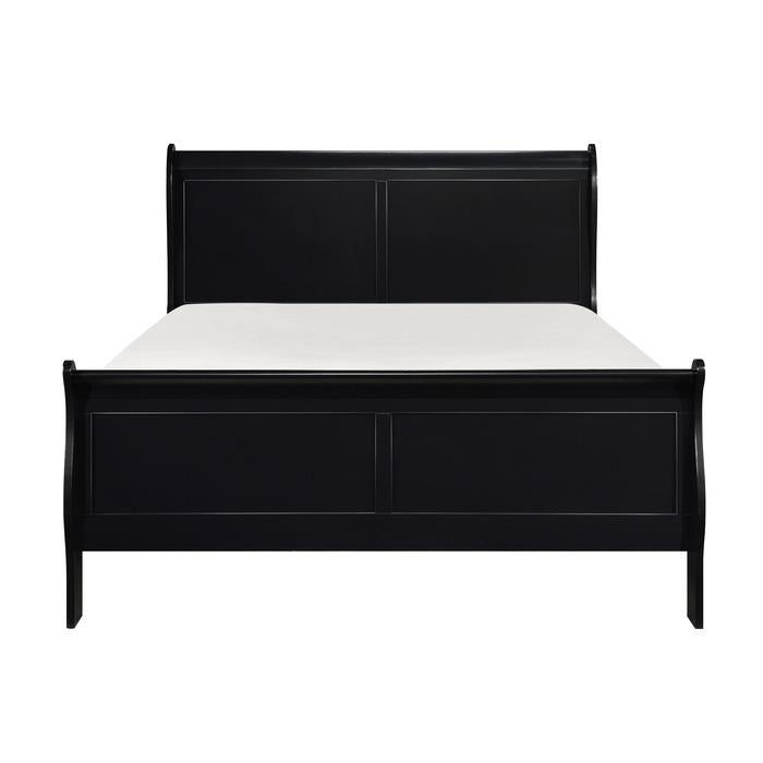 Black sleigh bed frame queen sale