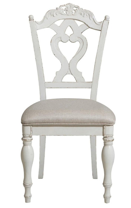 Homelegance Cinderella Chair in Antique White with Grey Rub-Through 1386NW-11C image