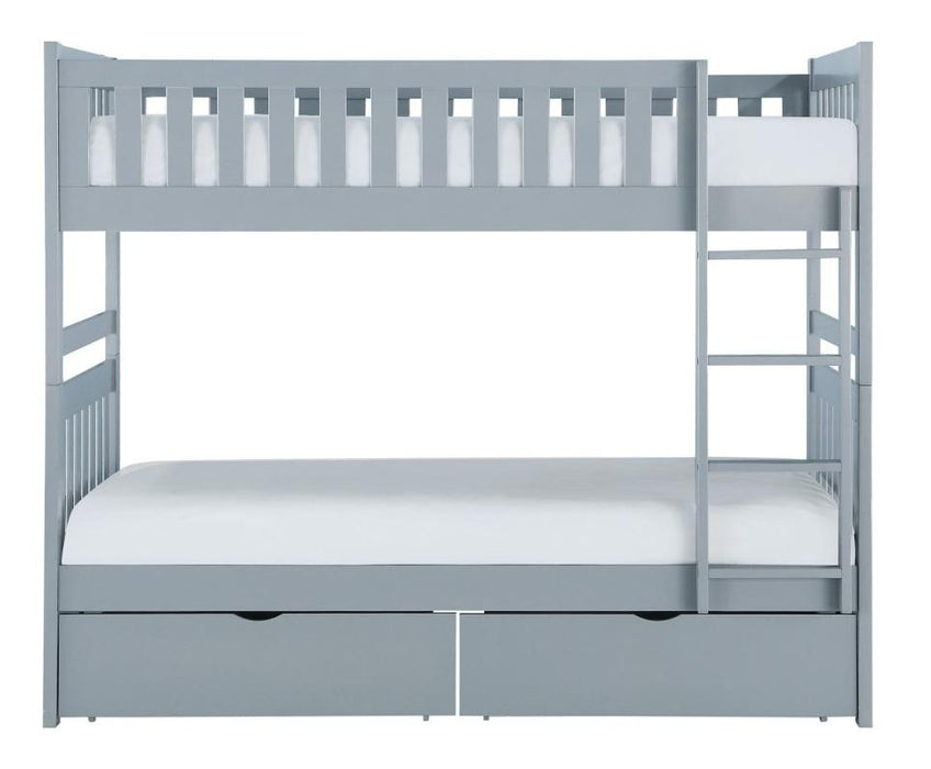 Homelegance Orion Twin/Twin Bunk Bed with Storage Boxes in Gray B2063-1*T image
