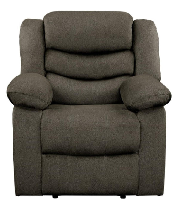 Homelegance Furniture Discus Double Reclining Chair in Brown 9526BR-1 image