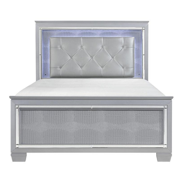 Homelegance Allura Queen Panel Bed in Silver 1916-1* image