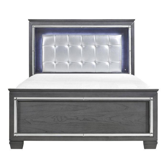 Homelegance Allura Queen Panel Bed in Gray 1916GY-1* image