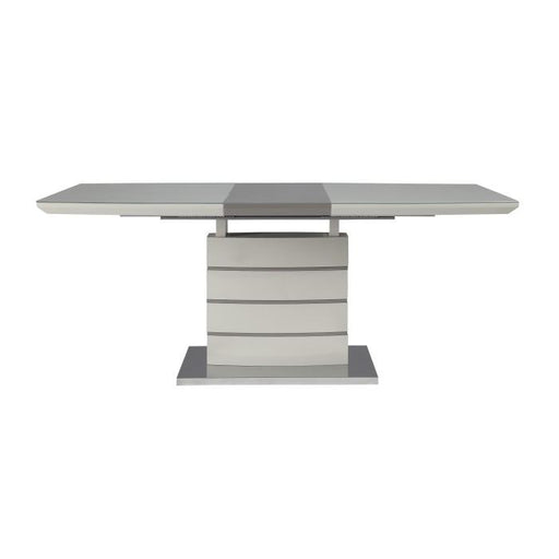 Homelegance Glissand Dining Table in White & Gray 5599-71* image