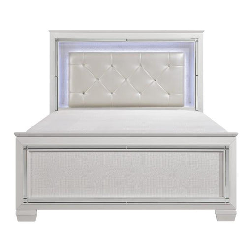 Homelegance Allura King Panel Bed in White 1916KW-1EK* image