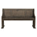 Homelegance Toulon Bench with Curved Arms in Dark Pewter 5438-14A image