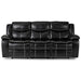 Homelegance Furniture Bastrop Double Reclining Sofa in Black 8230BLK-3 image