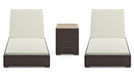 Palm Springs Outdoor Chaise Lounge Pair and Side Table by homestyles image