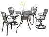 6660-3058C Grenada 5 Piece Outdoor Dining Set by homestyles image