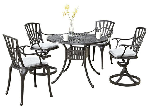 6660-3058C Grenada 5 Piece Outdoor Dining Set by homestyles image