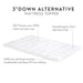 Malouf 3" Down Alternative Mattress Topper - LasVegasFurnitureOnline.com