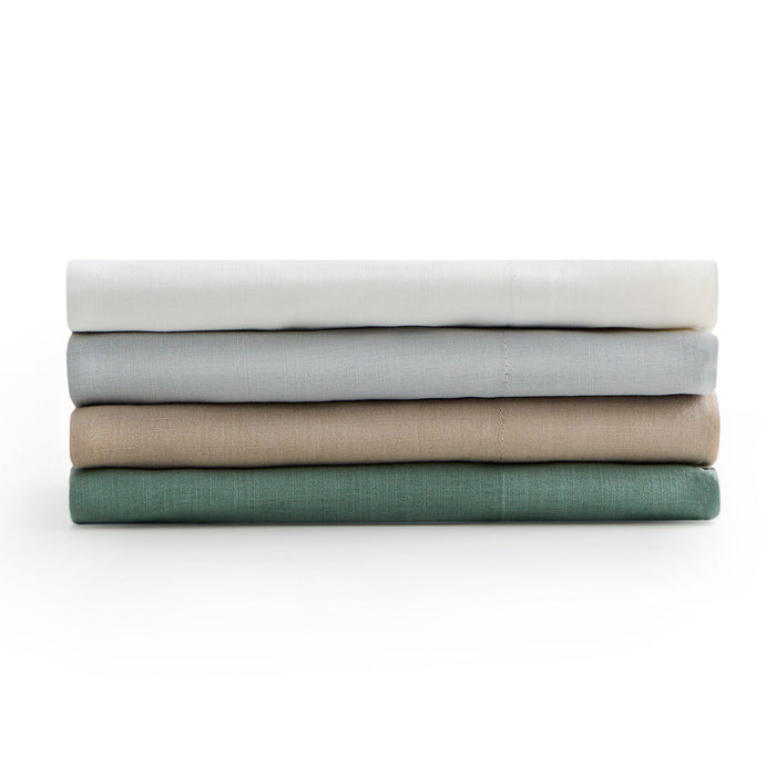 Malouf Linen-Weave Cotton Sheet Set - LasVegasFurnitureOnline.com