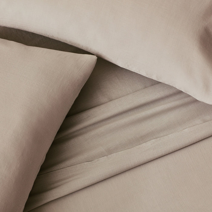 Malouf Linen-Weave Cotton Sheet Set - LasVegasFurnitureOnline.com