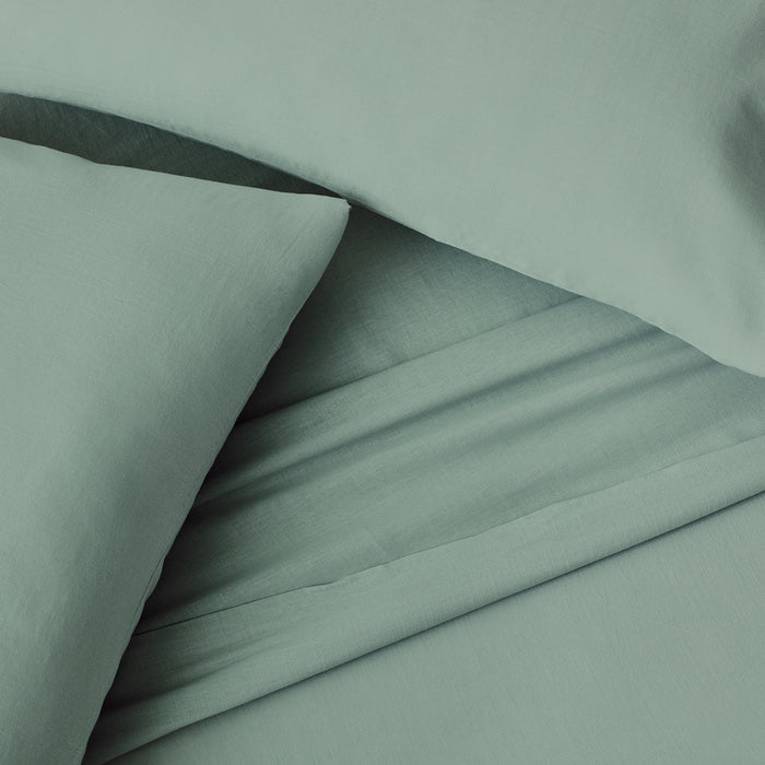 Malouf Linen-Weave Cotton Sheet Set - LasVegasFurnitureOnline.com